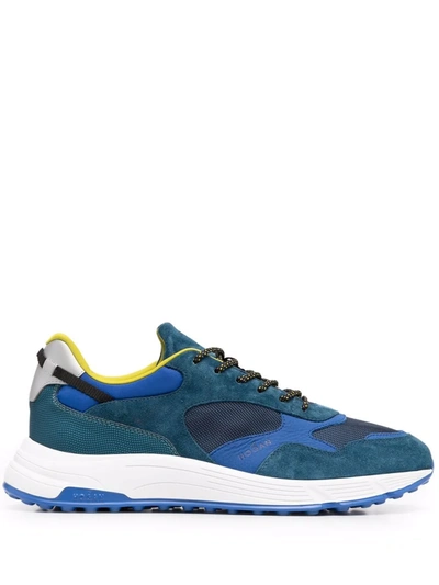 Hogan H563 Panelled Sneakers In Blue