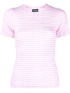 JACQUEMUS CHECKED SHORT-SLEEVE T-SHIRT