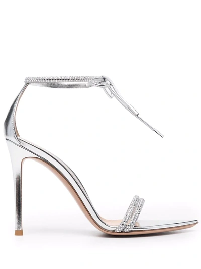 GIANVITO ROSSI MONTECARLO 105MM TIE-FASTENING SANDALS