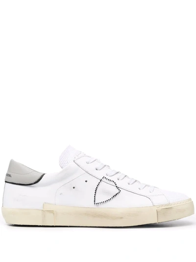 Philippe Model Paris Side Logo-patch Trainers In White