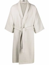 Fear Of God Waffle Weave Cotton Robe In Neutrals