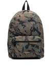 Alexander Mcqueen Logo-print Camouflage Backpack In Green