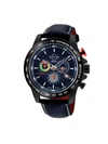 GV2 MEN'S SCUDERIA STAINLESS STEEL & LEATHER CHRONOGRAGH WATCH