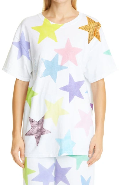 Collina Strada Hand Dyed Rhinestone Star Graphic Tee