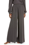 Lunya Organic Pima Cotton Wide Leg Pants In Meditative Grey