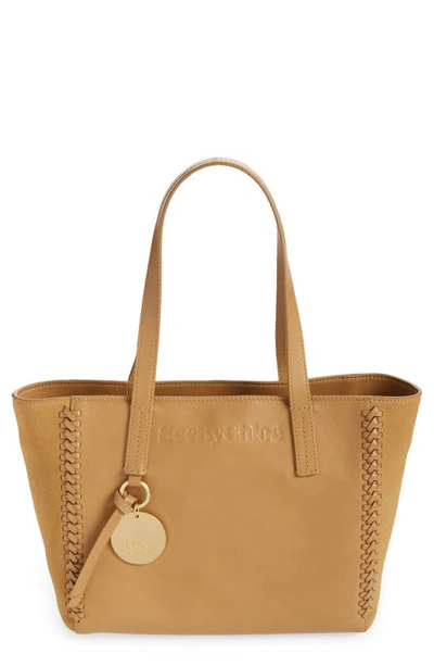 See By Chloé Tilda Small Leather Tote In Biscotti Beige