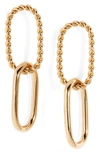 KNOTTY TWISTED LINK DROP EARRINGS