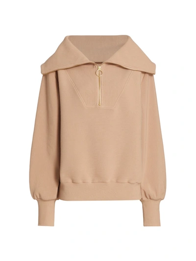 Varley Buckingham Cotton Sweater In Stucco