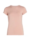 L'agence Ressi Crewneck Tee In Rose Pink