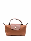Longchamp Le Pliage Original Pouch In Braun