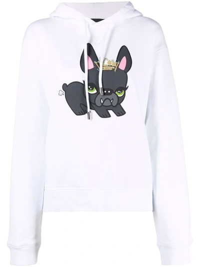 Dsquared2 Cartoon-print Hoodie In Weiss