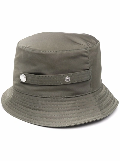 Alexander Mcqueen Graffiti Logo Bucket Hat In Brown