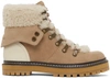 SEE BY CHLOÉ BEIGE EILEEN BOOTS