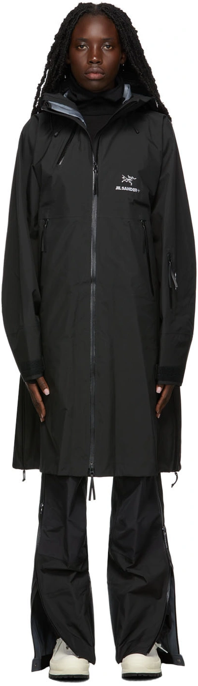 Jil Sander Ssense Exclusive Black Arc'teryx Edition Coat In 001 Black