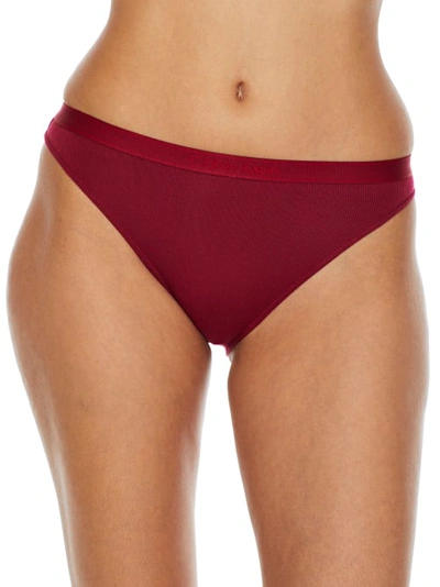 Calvin Klein Women's Pure Ribbed Hipster Underwear Qf6444 In Rebellious