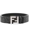 FENDI FF-LOGO REVERSIBLE LEATHER BELT