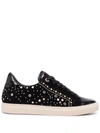 Zadig & Voltaire Women's Vintage Patent Embellished Low Top Sneakers In Schwarz