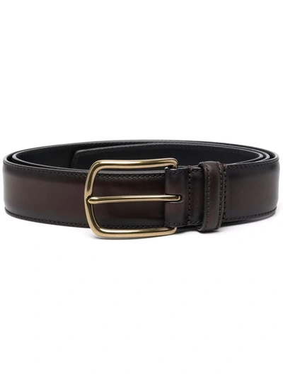 Officine Creative Oc Strip 04 Belt In Braun