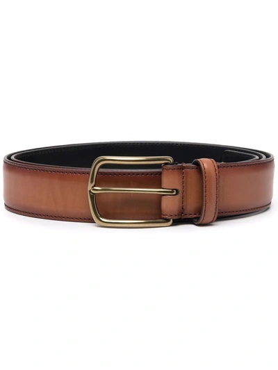 Officine Creative Oc Strip 04 Belt In Braun