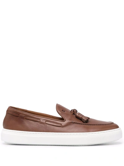 Fratelli Rossetti Tassel-detail Leather Loafers In Braun
