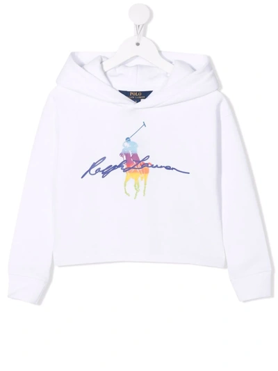 RALPH LAUREN POLO PONY CROPPED HOODIE