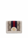 GUCCI OPHIDIA LEATHER CREDIT CARD CASE