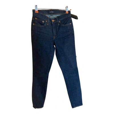 Pre-owned Jcrew Slim Jeans In Blue