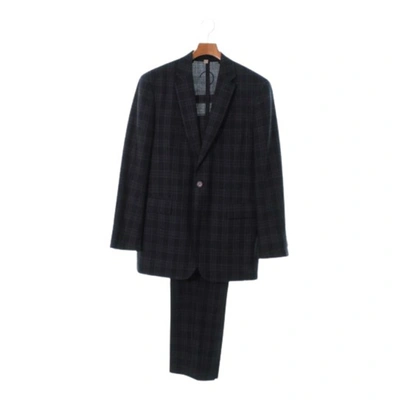 Pre-owned Burberry Wool Suit In Navy