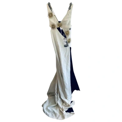 Pre-owned Fausto Puglisi Maxi Dress In Beige