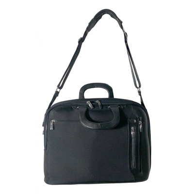 Pre-owned Tumi Leather Satchel In Black