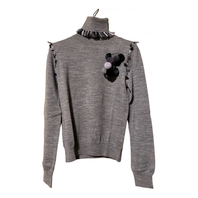 Pre-owned Moschino Wool Knitwear In Grey