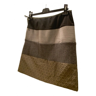 Pre-owned Maliparmi Wool Mid-length Skirt In Multicolour