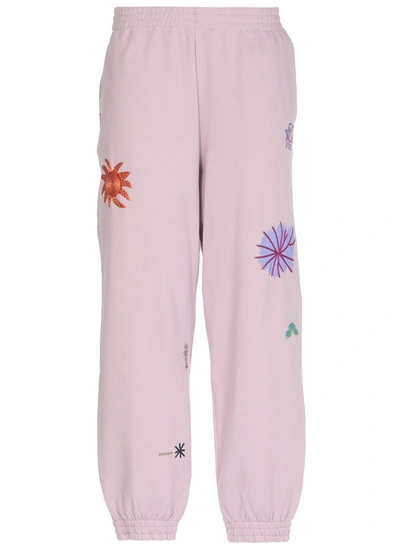 Mcq By Alexander Mcqueen Patchwork Tracksuit Bottoms In Phacelia