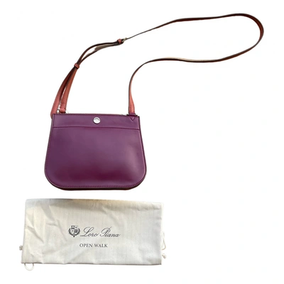 Pre-owned Loro Piana Leather Crossbody Bag In Multicolour