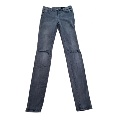 Pre-owned Allsaints Slim Jeans In Grey