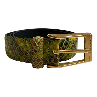 Pre-owned Roccobarocco Leather Belt In Multicolour
