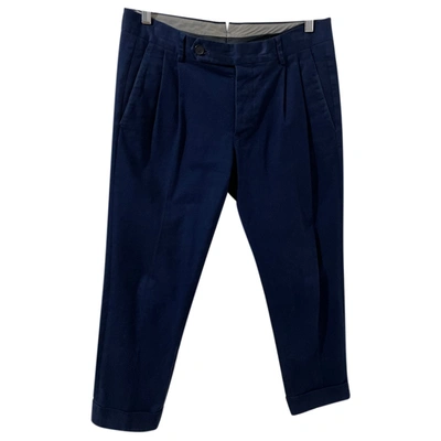 Pre-owned Mauro Grifoni Trousers In Blue