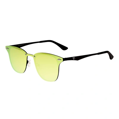 Sixty One Infinity Yellow-green Wf Sunglasses S142yg In Black / Spring / Yellow