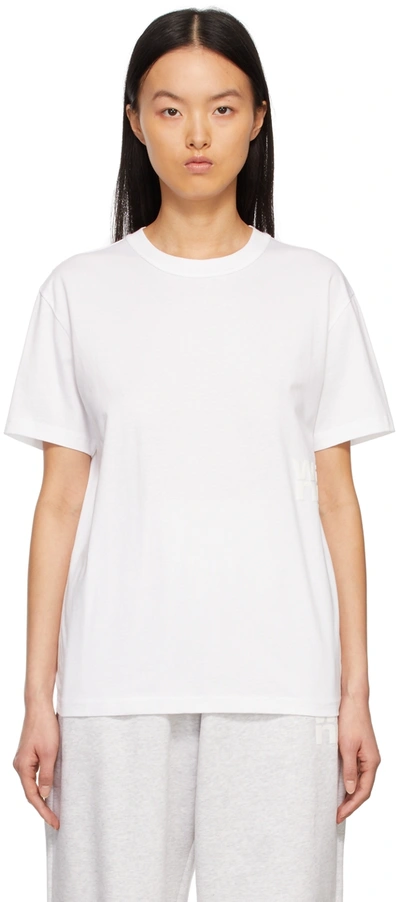 Alexander Wang T White Puff Logo Jersey T-shirt