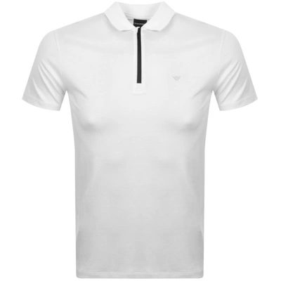 Armani Collezioni Emporio Armani Short Sleeved Polo T Shirt White