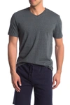 Threads 4 Thought V-neck Slub T-shirt In Grey Melange