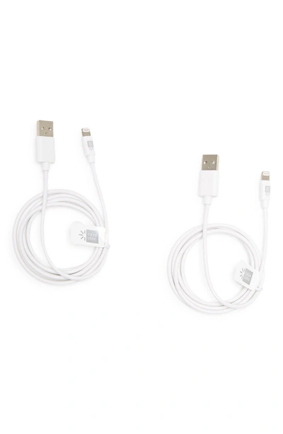 Bytech 3.5' Lightning Charging & Sync Cable In White