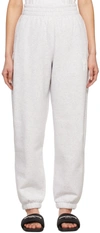 Alexander Wang T Alexanderwang.t Grey Terry Foundation Lounge Pants In 050 Light Heathery G