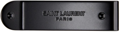 Saint Laurent Black Id Money Clip In 0533 Black Matte