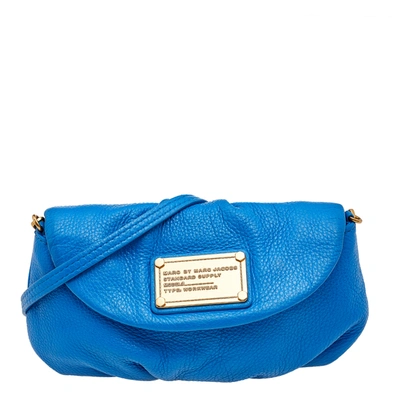 Pre-owned Marc By Marc Jacobs Blue Leather Classic Q Karlie Crossbody Bag