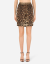 Dolce & Gabbana Leopard-print Silk-twill Shorts In Animal Print