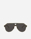 Dolce & Gabbana Dg2257 Pilot Frame Sunglasses In Gold