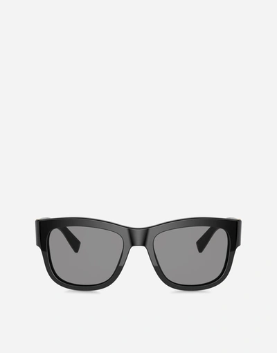 Dolce & Gabbana Gros Grain Sunglasses In Black