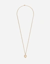 Dolce & Gabbana Necklace With Sacred Image In Gold