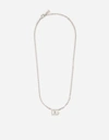 Dolce & Gabbana Link Choker With Dg Logo In Silver